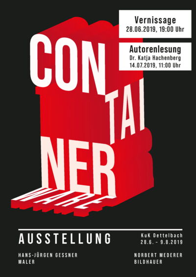 Containerware Ausstellung Flyer